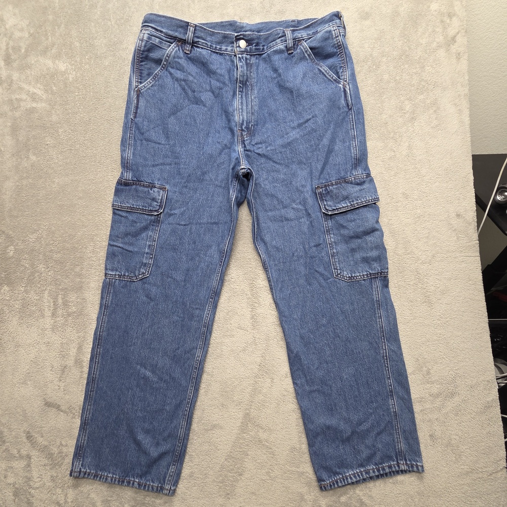 Levi's 568 Loose Straight Cargo Men's Jeans Measured 40x30